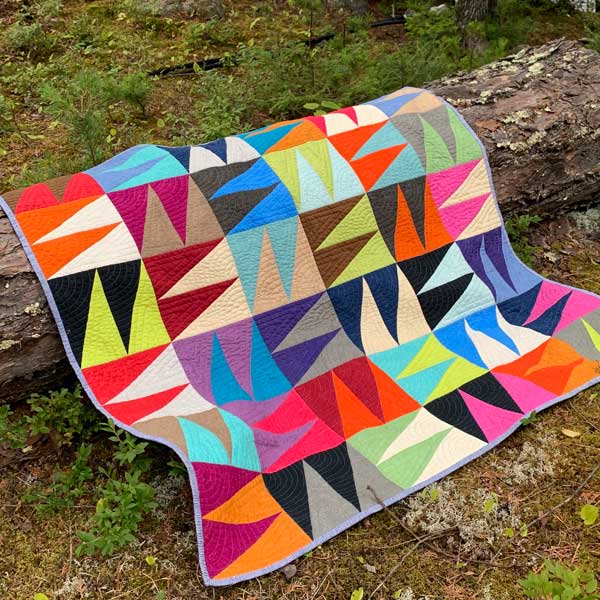 CT Backyard Breeze Finished Quilt