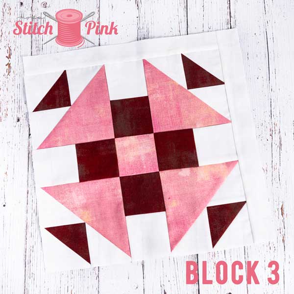 CT Stitch Pink Block 3