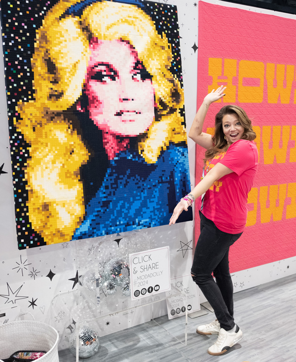 Dolly Parton Pixel Quilt - Jessie and Dolly