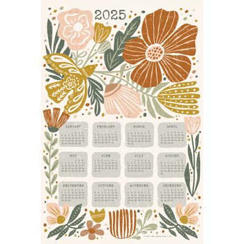 2025 Calendar Tea Towel by Fancy That Design House