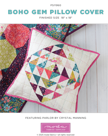 Boho Gem Pillow Cover