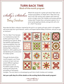 Sally's Stitches Turn Back Time Flyer